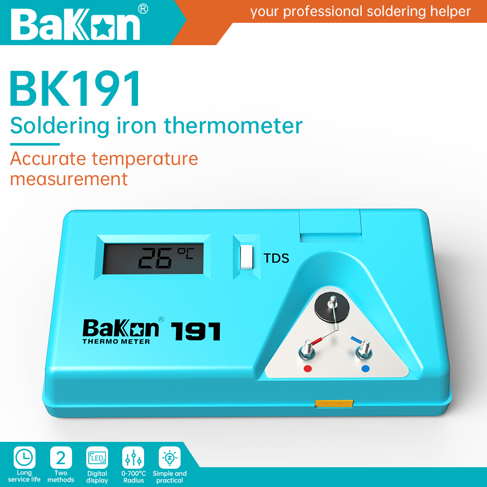 Soldering Iron Temperature Probe - Bakon BK191 Lötkolben-Spitzenprüfgerät, Thermometer, bleifreies Löten,