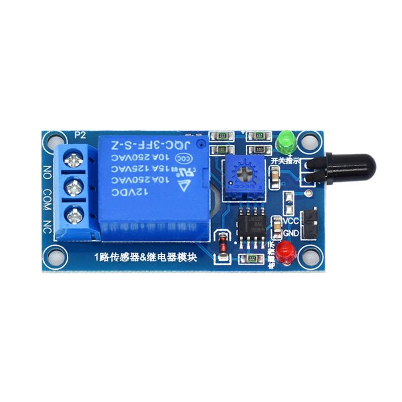 Relay Module 1 Channel - IR Infrarot 1-Kanal 5V 12V Flammendetektionssensor-Modul