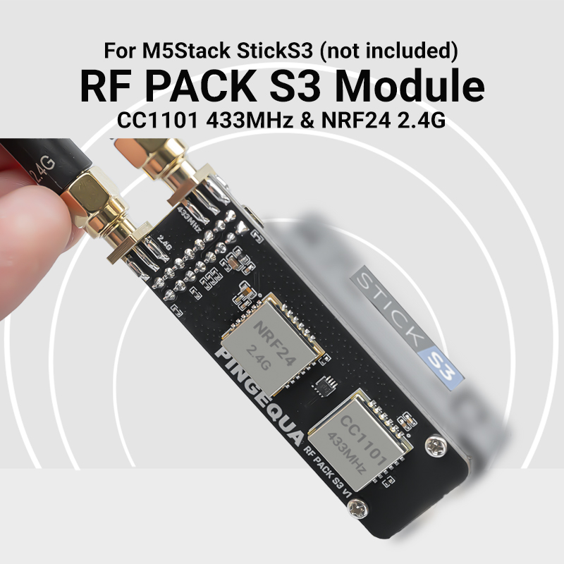 Nrf24L01 - M5Stack StickS3 Dual-Band-Modul CC1101 433MHz NRF24L01