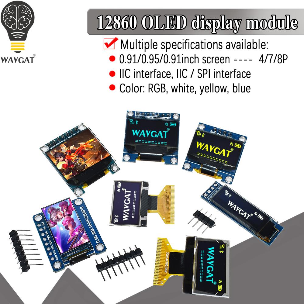 Oled Display 0.96 - Weiß Gelb Blau Farbiges 4-Pin 7-Pin