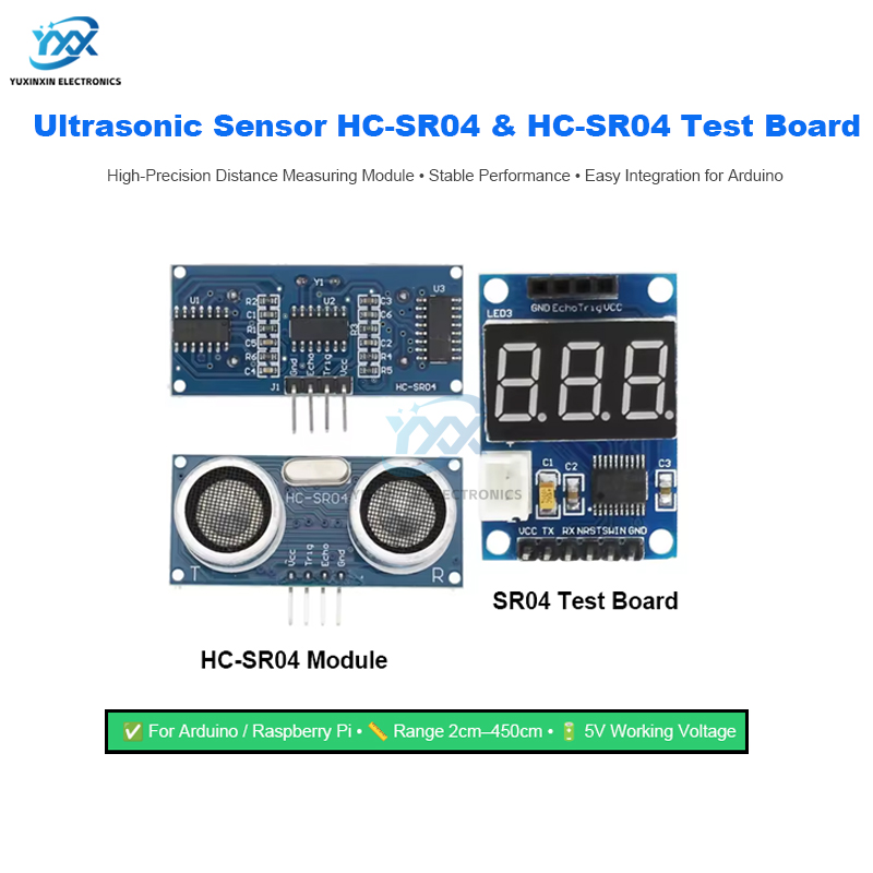 Ultrasonic Sensor Hc-Sr04 - Ultraschallsensor HC-SR04 HCSR04 Entfernungsmessmodul Ultraschallwellendetektor Entfernungssensor
