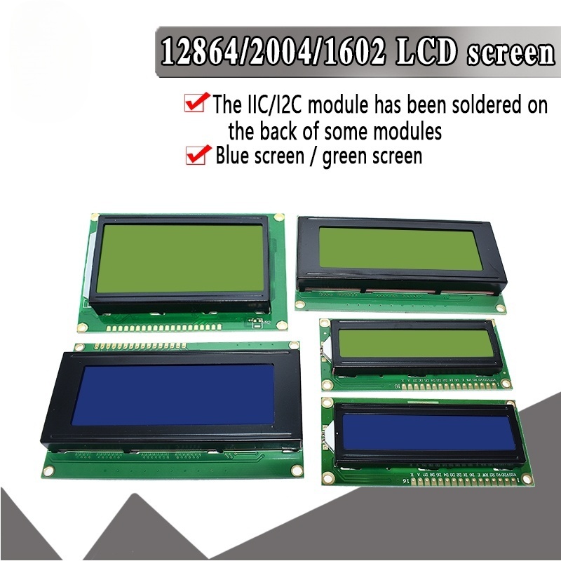 Lcd 1602 - LCD 1602 2004 Modul Blau-Grün-Display für