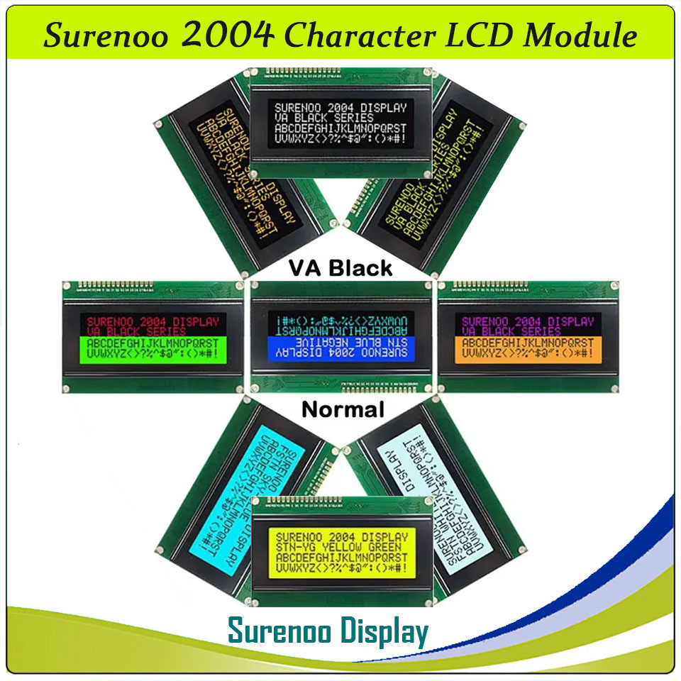Lcd 1602 - Surenoo 204 20X4 2004 Zeichen-LCD-Modul-Display LCM