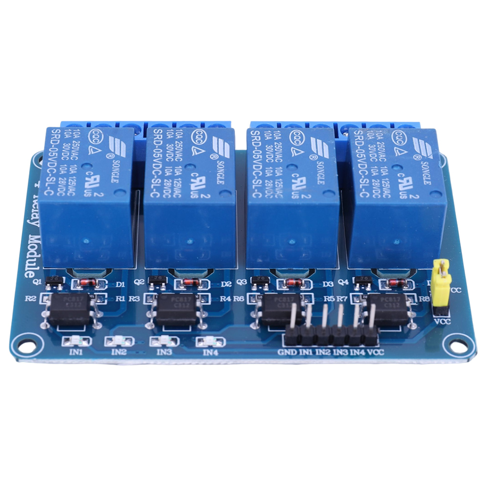 5V 12V 4-Kanal-Relaisplatine m – Relay Module 4 Channel Bewertung und Preis