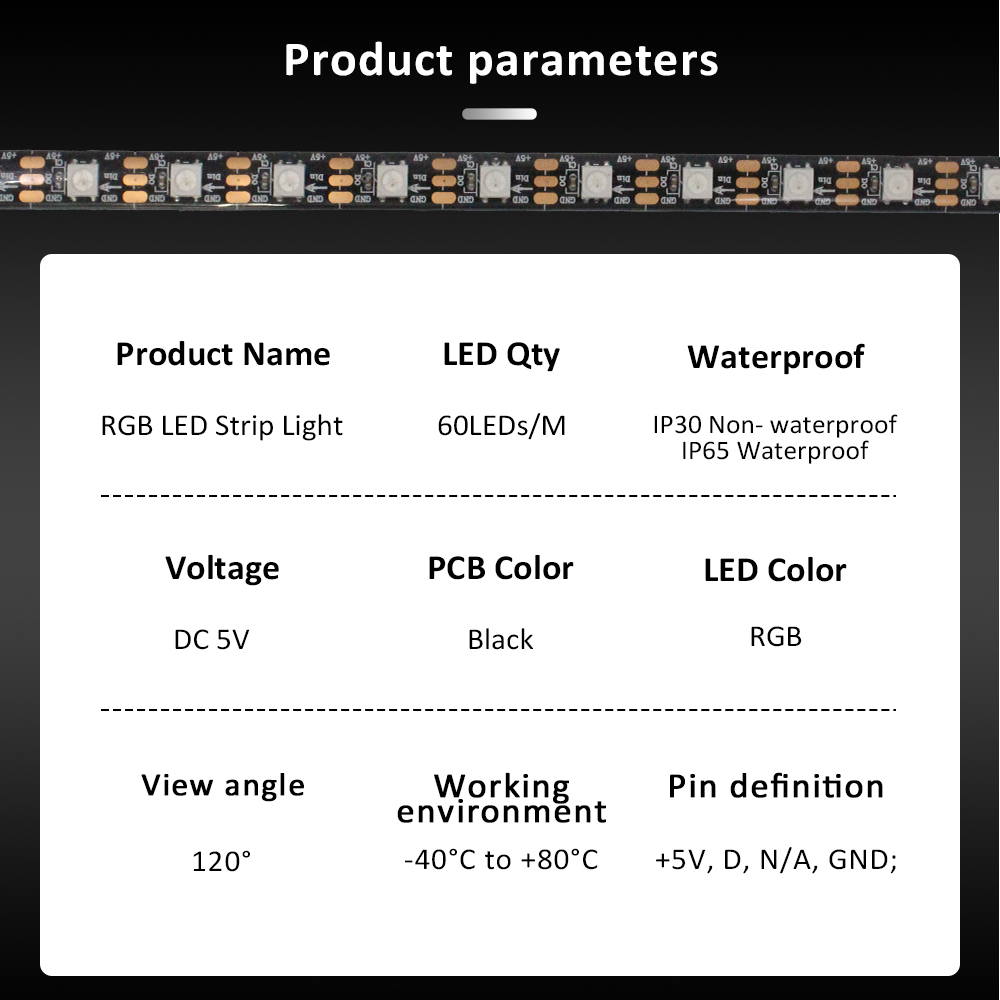 WS2812B 5 V 3Pin ARGB LED Stre – Ws2812B Strip 5V Bewertung und Preis