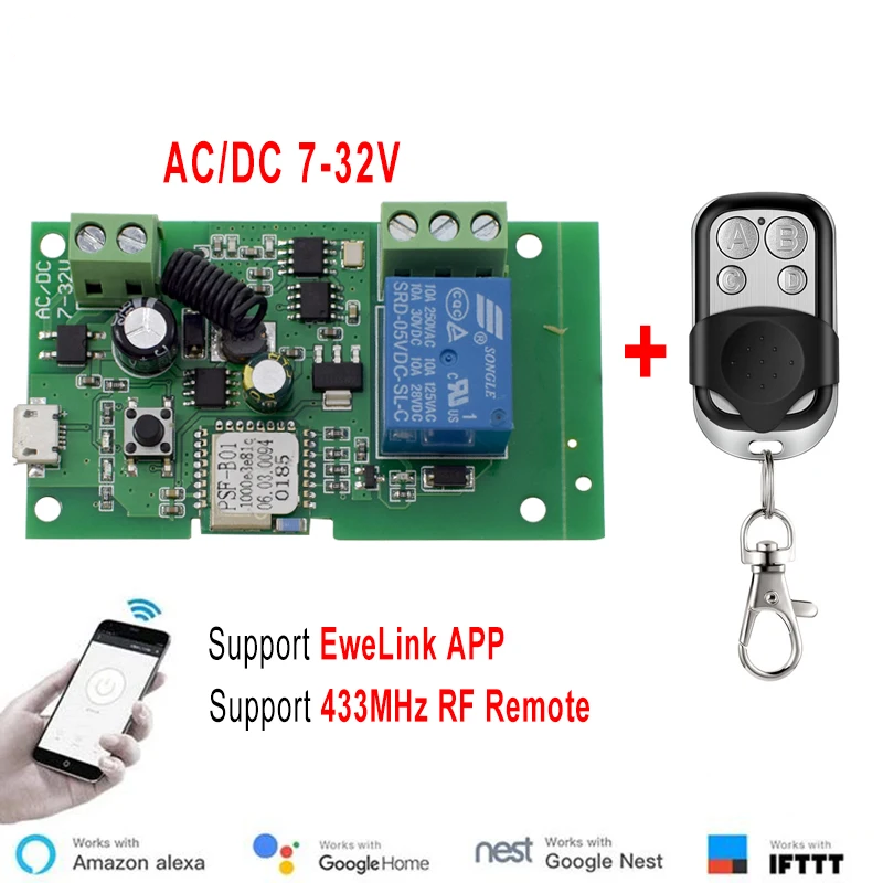 Ewelink AC/DC 5 V 7 V-32 V 1 K – Relay Module 1 Channel Bewertung und Preis