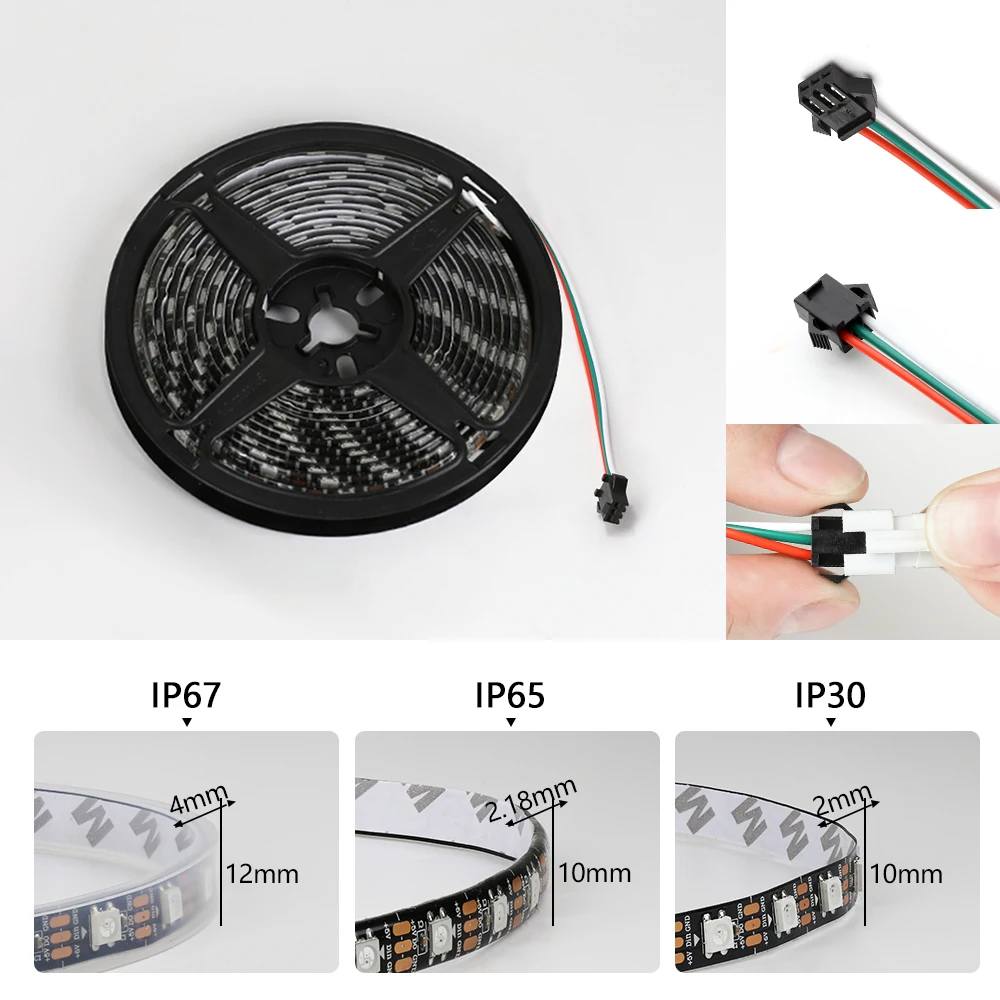 5V WS2812B Pixel RGB LED Strei – Ws2812B Strip 5V Bewertung und Preis