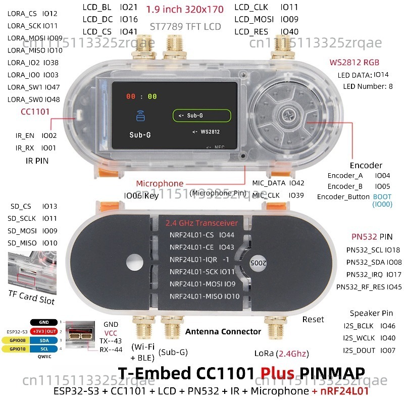 T-Embed CC1101 ESP32-S3 Entwic – Nrf24L01 Bewertung und Preis
