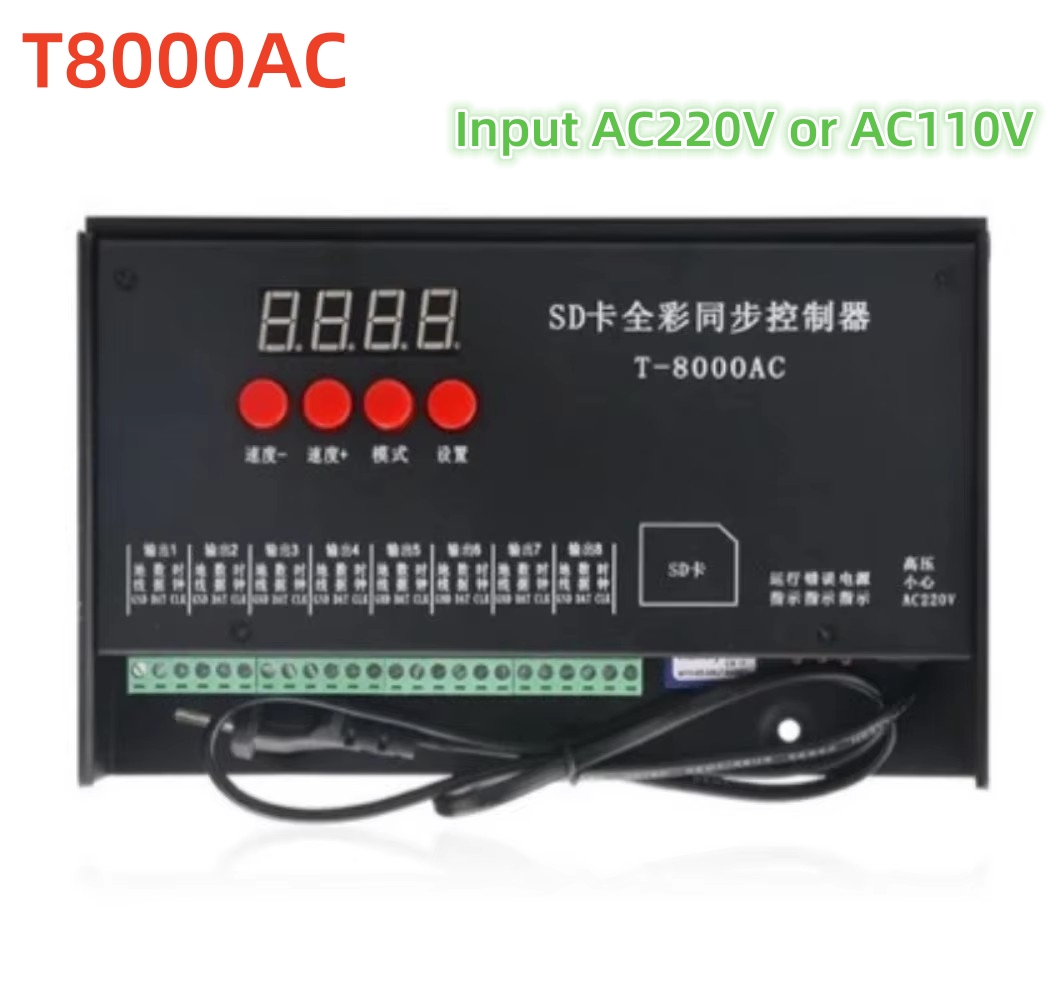 8192 Pixel T8000AC T-8000 AC 2 – Ws2812B Bewertung und Preis