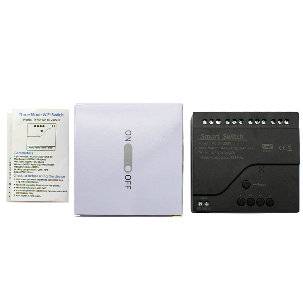 Schwarz Stil Tuya 4CH Wifi Sma – Relay Module 4 Channel Bewertung und Preis