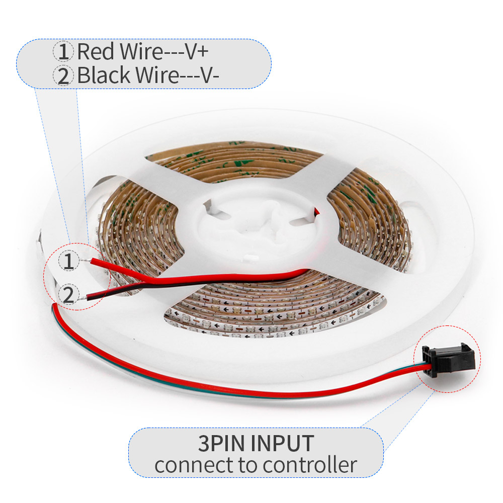 2,7mm WS2812B LED-Streifen Ult – Ws2812B Strip 5V Bewertung und Preis
