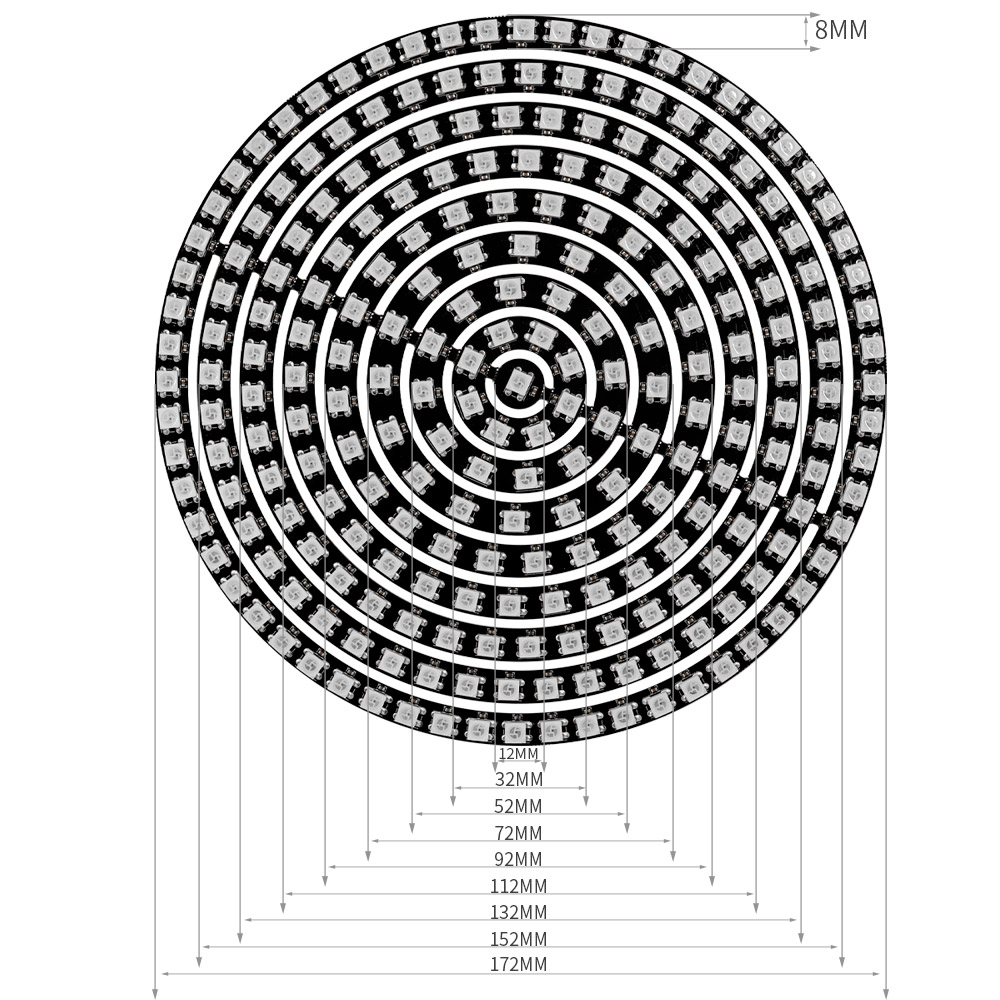 WS2812B RGBIC-LED-Ring, indivi – Neopixel Bewertung und Preis