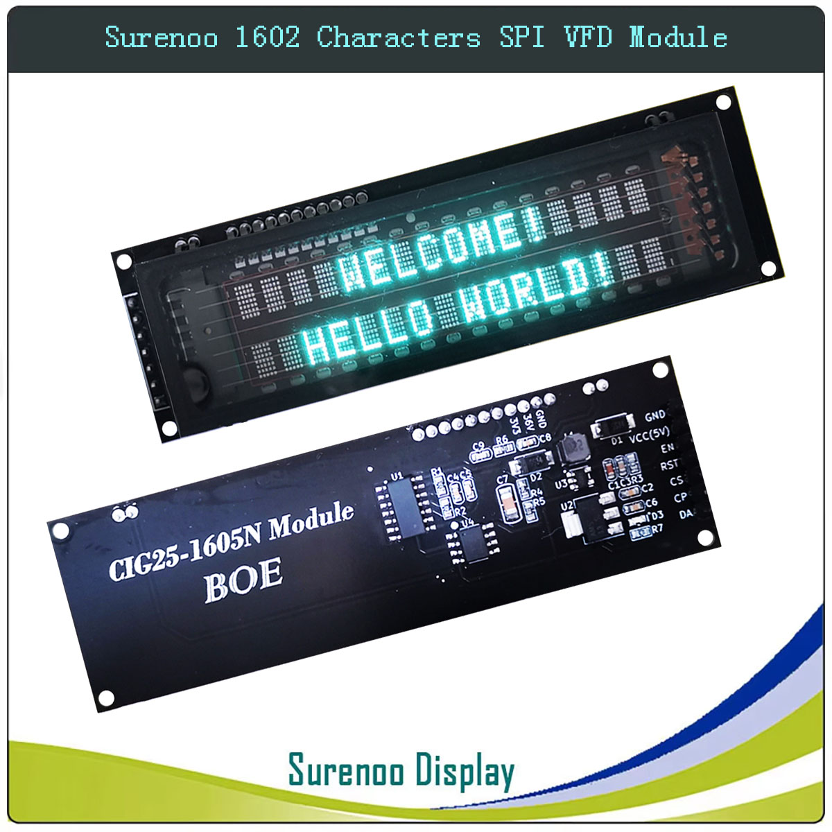 Surenoo 7P Serielles SPI 1602  – Lcd 1602 Bewertung und Preis