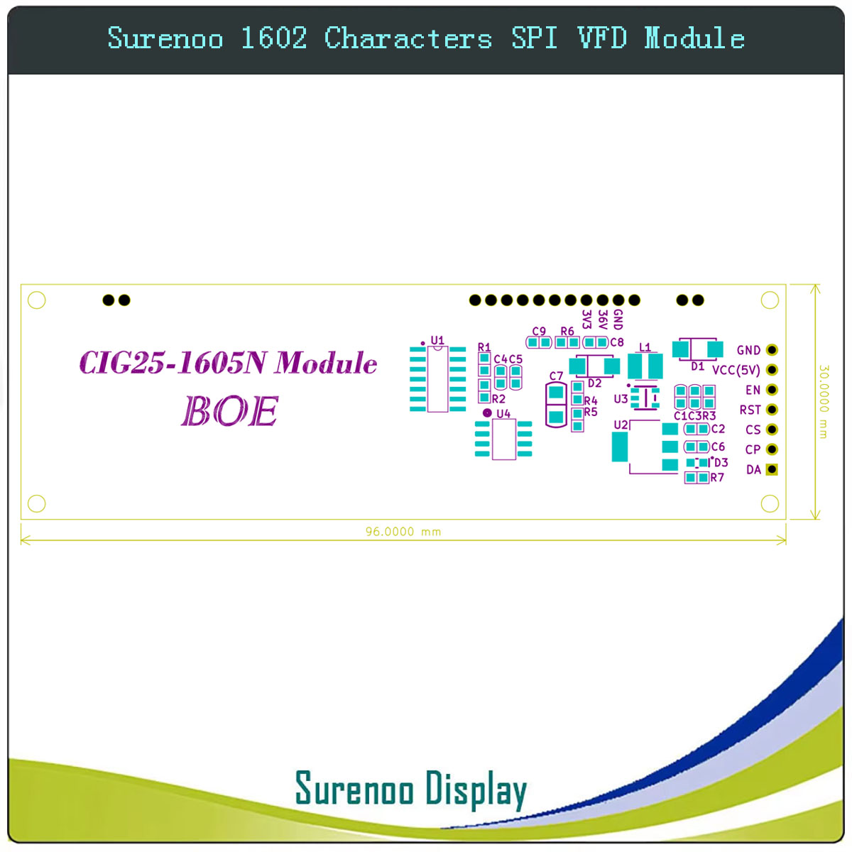 Surenoo 7P Serielles SPI 1602  – Lcd 1602 Bewertung und Preis